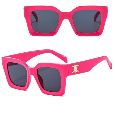 Okulary przeciwsłoneczne z filtrem UV400 STL24A różowe + akcesoria  