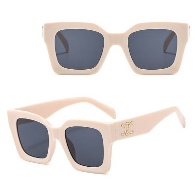 Okulary przeciwsłoneczne z filtrem UV400 STL24B kremowe + akcesoria  