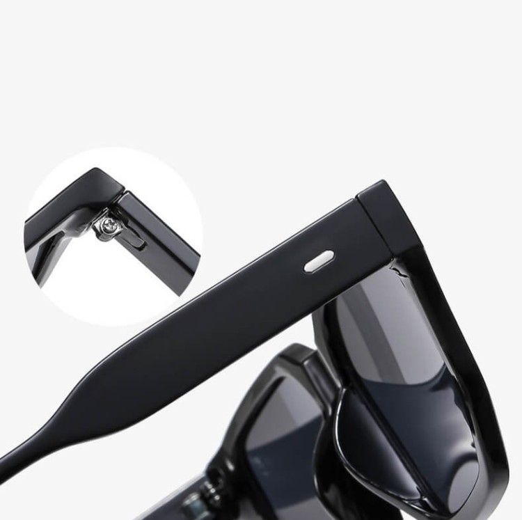 Okulary przeciwsłoneczne z filtrem UV400 STL43 czarne + akcesoria 