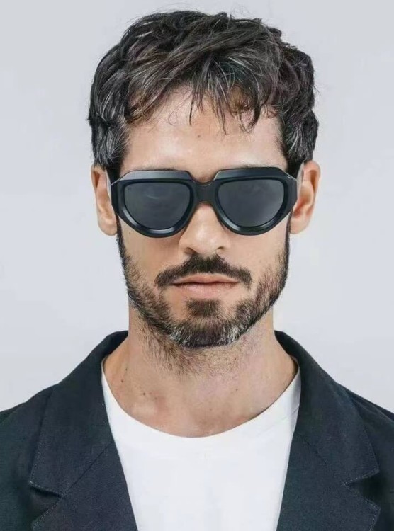 Okulary przeciwsłoneczne z filtrem UV400 STL26B białe + akcesoria