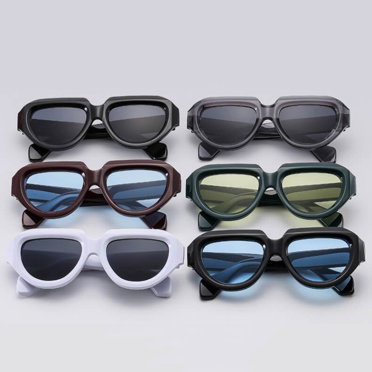 Okulary przeciwsłoneczne z filtrem UV400 STL26B białe + akcesoria