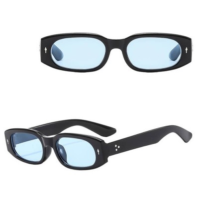 Okulary przeciwsłoneczne z filtrem UV400 STL36E czarno/niebieskie  + akcesoria    