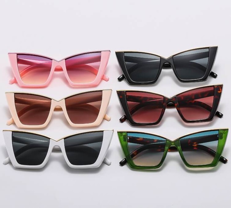 Okulary przeciwsłoneczne Kocie z filtrem UV400 STL31A panterka + akcesoria  