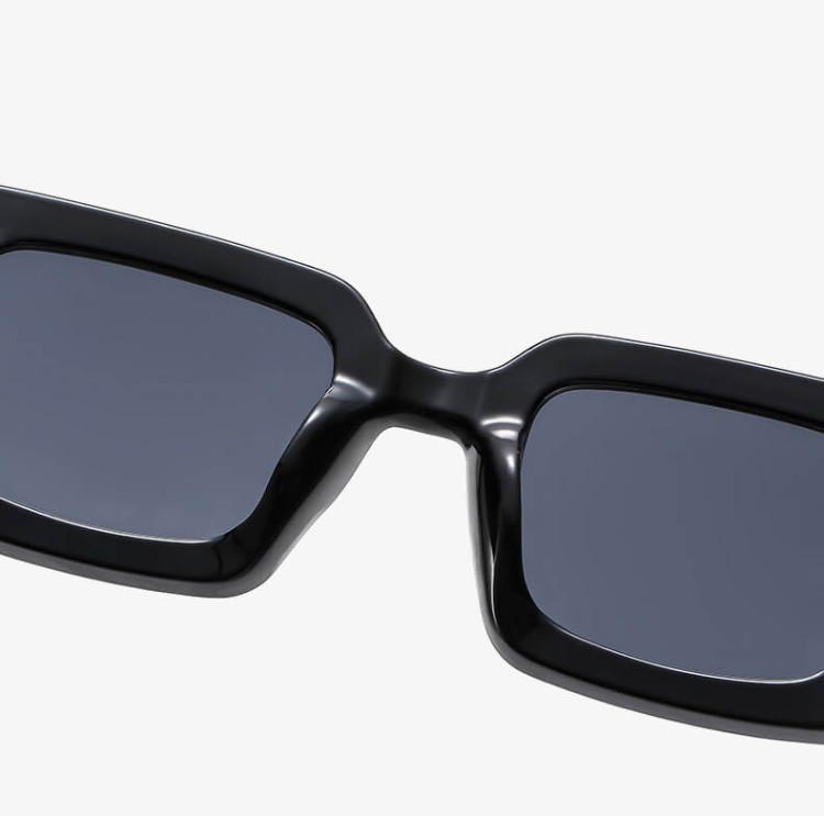 Okulary Prostokątne zerówki do komputera z filtrem BLUE LIGHT STL40F czarne + akcesoria 
