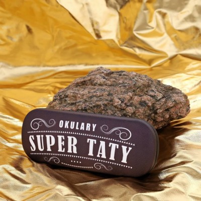 Etui na OKULARY SUPER TATY twardy futerał ET-115 oberżynowy