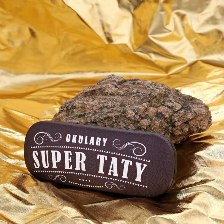Etui na OKULARY SUPER TATY twardy futerał ET-115 oberżynowy