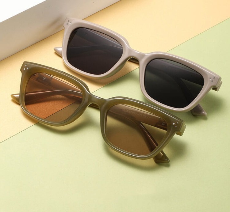 Okulary przeciwsłoneczne polaryzacyjne z filtrem UV400 STL42B słomkowe