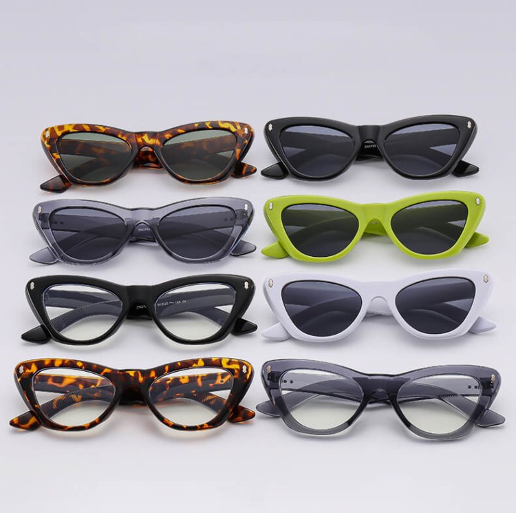 Okulary Kocie zerówki do komputera z filtrem BLUE LIGHT STL35E panterka + akcesoria