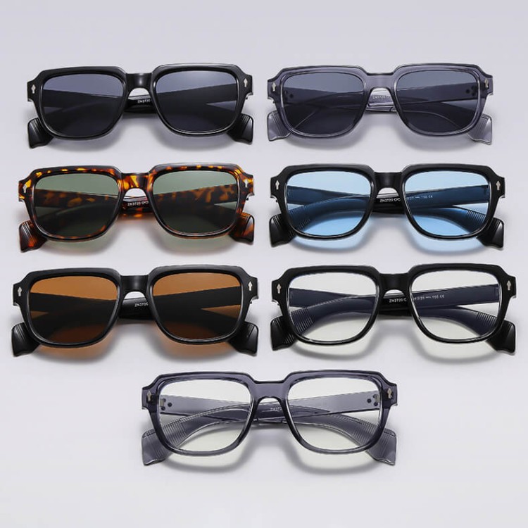 Okulary przeciwsłoneczne z filtrem UV400 STL27A szare transparentne + akcesoria