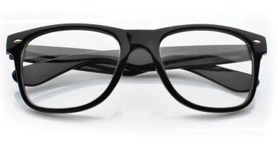 Klasyczne okulary zerówki czarne Nerdy Kujonki  NR-11