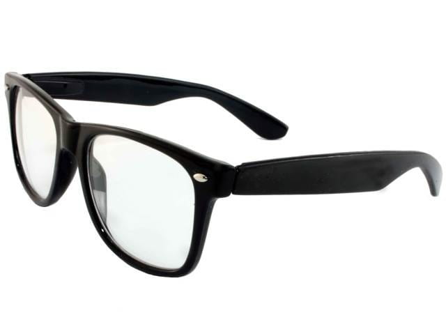 Klasyczne okulary zerówki czarne Nerdy Kujonki  NR-11