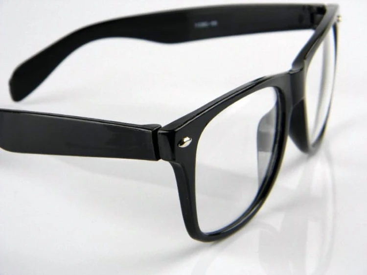 Klasyczne okulary zerówki czarne Nerdy Kujonki  NR-11