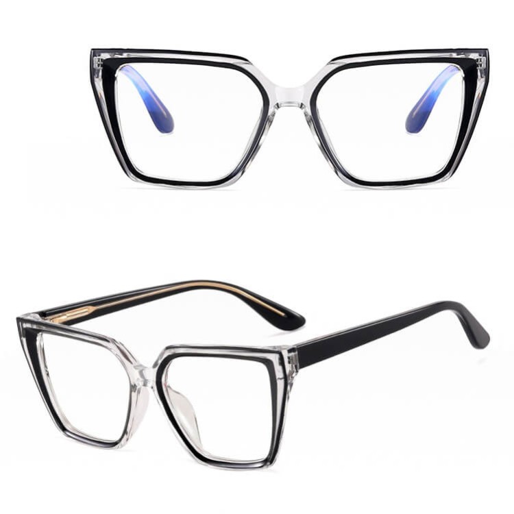 Damskie okulary zerówki do komputera oprawki korekcyjne kocie z filtrem Blue Light 25152.jpg