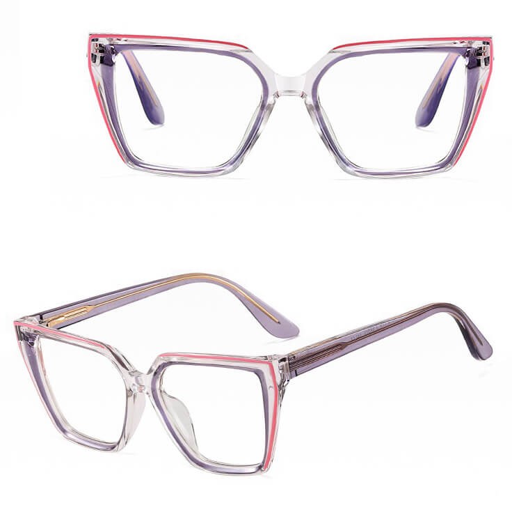 Damskie okulary zerówki do komputera oprawki korekcyjne kocie z filtrem Blue Light 25152C.jpg