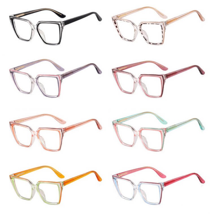 Damskie kocie okulary zerówki do komputera BLUE LIGHT na teleskopach 25152G Pomarańcz