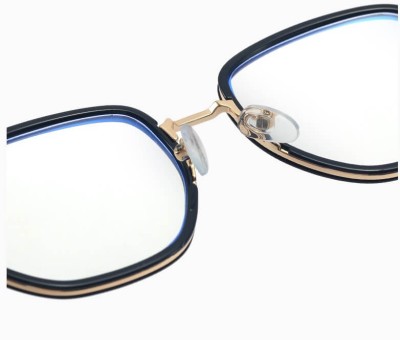 Damskie owalne okulary zerówki do komputera BLUE LIGHT na teleskopach 25155A Brąz/Złoty