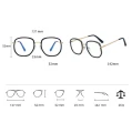 Damskie okulary zerówki do komputera oprawki korekcyjne owalne z filtrem Blue Light 25155 wymiary.jpg
