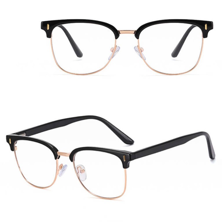 okulary clubmaster zerówki do komputera oprawki korekcyjne z filtrem Blue Light 25113.jpg