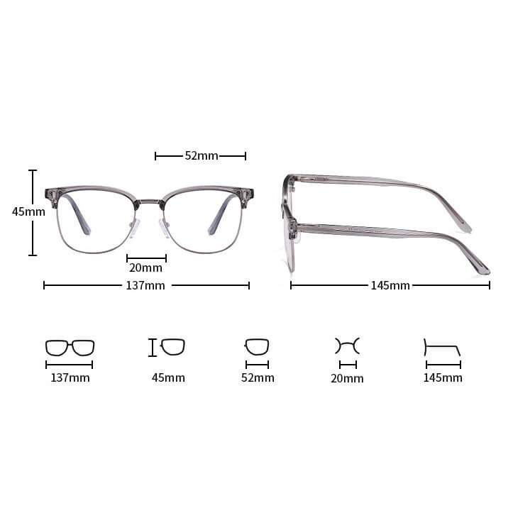 Okulary zerówki do komputera BLUE LIGHT na teleskopach 25113B Beż/Złoty