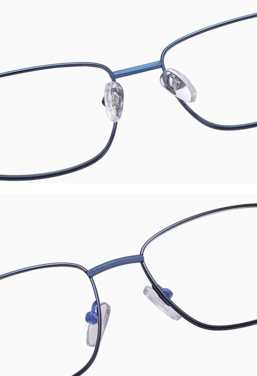 Metalowe okulary zerówki z filtrem Blue Light do komputera 25154B Czarne + akcesoria