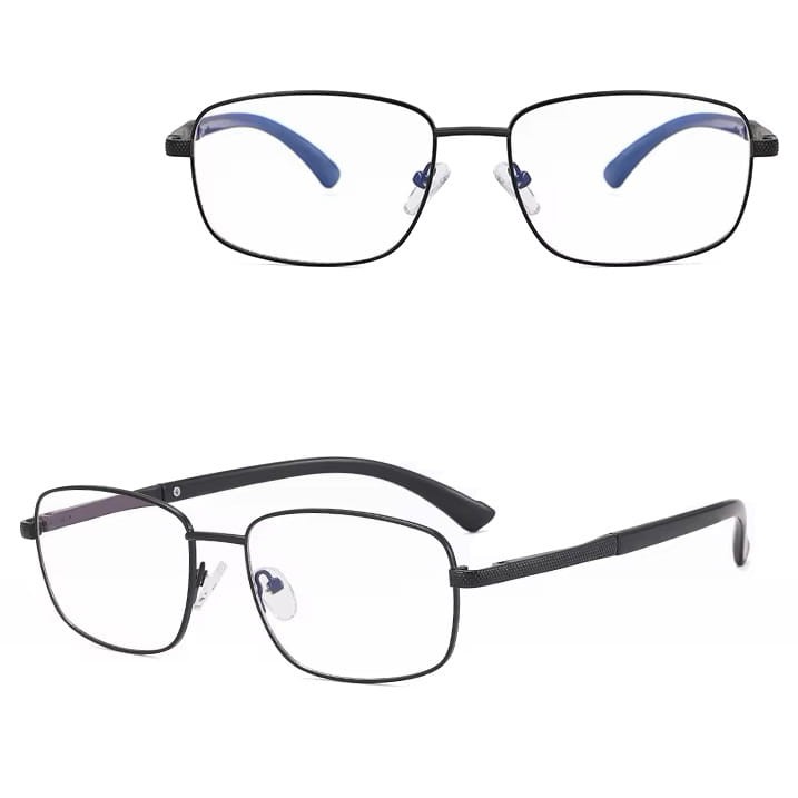 okulary stalowe zerówki do komputera oprawki korekcyjne z filtrem Blue Light 25154B.jpg