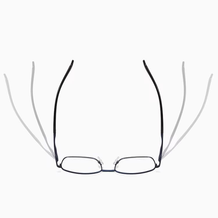 Metalowe okulary zerówki z filtrem Blue Light do komputera 25154D Grafitowe + akcesoria