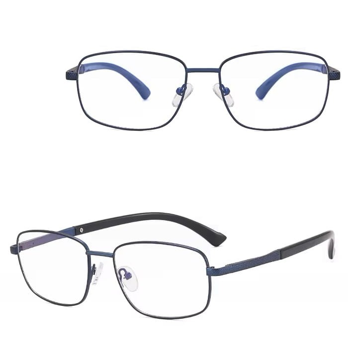 okulary stalowe zerówki do komputera oprawki korekcyjne z filtrem Blue Light 25154E.jpg