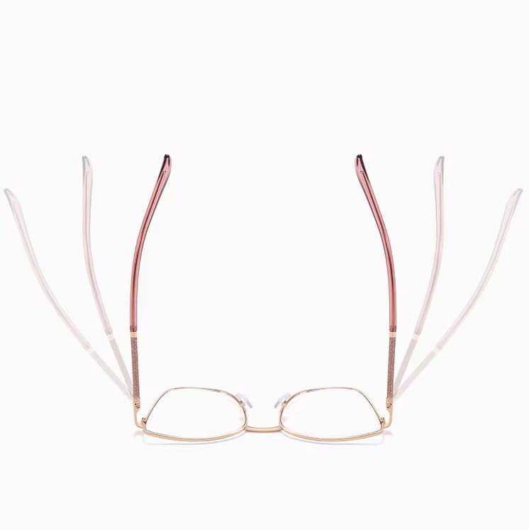 Damskie okulary Kocie  Oczy zerówki do komputera BLUE LIGHT na teleskopach 25156B Czarny/Złoty