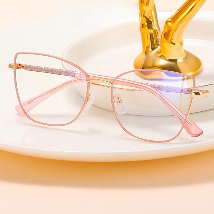 Damskie okulary zerówki do komputera oprawki korekcyjne kocie z filtrem Blue Light 25156C-.jpg