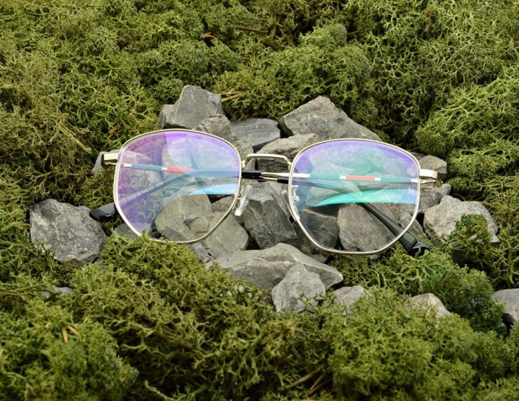 Okulary zerówki z antyrefleksem ST316A moc: 0.00 srebrne