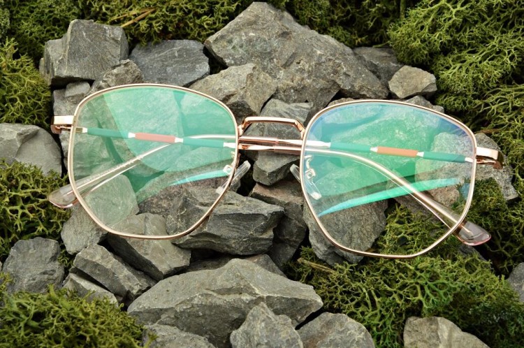 Okulary zerówki z antyrefleksem ST316C moc: 0.00 różowe złoto