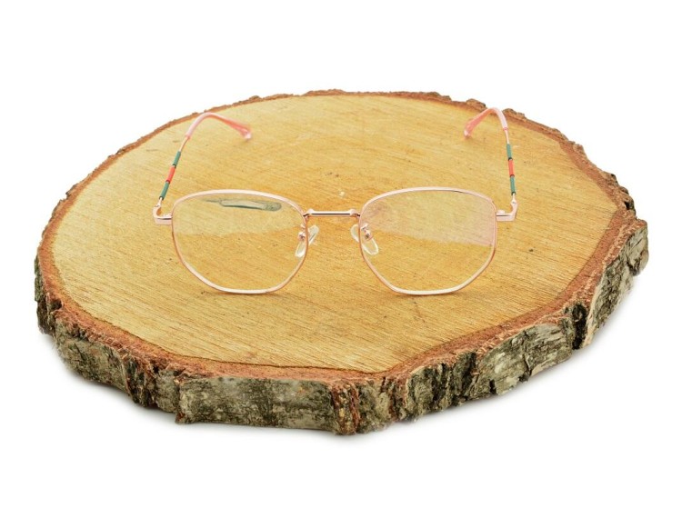 Okulary zerówki z antyrefleksem ST316C moc: 0.00 różowe złoto