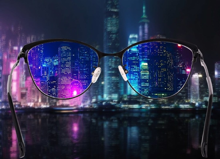 Damskie kocie okulary zerówki z antyrefleksem ST317 moc: 0.00 czarne