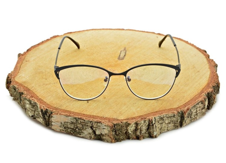 Damskie kocie okulary zerówki z antyrefleksem ST317 moc: 0.00 czarne