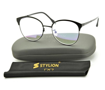 Damskie kocie okulary zerówki z antyrefleksem ST318A moc: 0.00 czarne