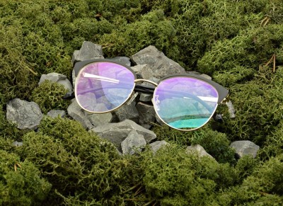 Damskie kocie okulary zerówki z antyrefleksem ST318B moc: 0.00 czarny/złoty