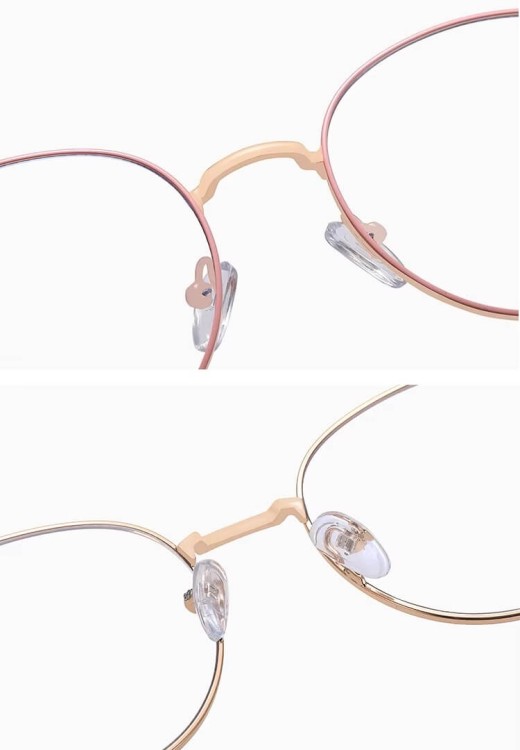 Damskie okulary Lenonki zerówki do komputera BLUE LIGHT na teleskopach 25148A Złoty