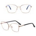 Stalowe Damskie okulary zerówki do komputera oprawki korekcyjne kocie z filtrem Blue Light na teleskopach 25145.jpg