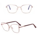 Stalowe Damskie okulary zerówki do komputera oprawki korekcyjne kocie z filtrem Blue Light na teleskopach 25145B.jpg