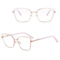 Stalowe Damskie okulary zerówki do komputera oprawki korekcyjne kocie z filtrem Blue Light na teleskopach 25145G.jpg