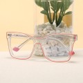 Damskie transparentne okulary zerówki do komputera oprawki korekcyjne kwadratowe z filtrem Blue Light 25157 banerszczegóły.jpg