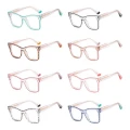 Damskie transparentne okulary zerówki do komputera oprawki korekcyjne kwadratowe z filtrem Blue Light 25157 kolory.jpg