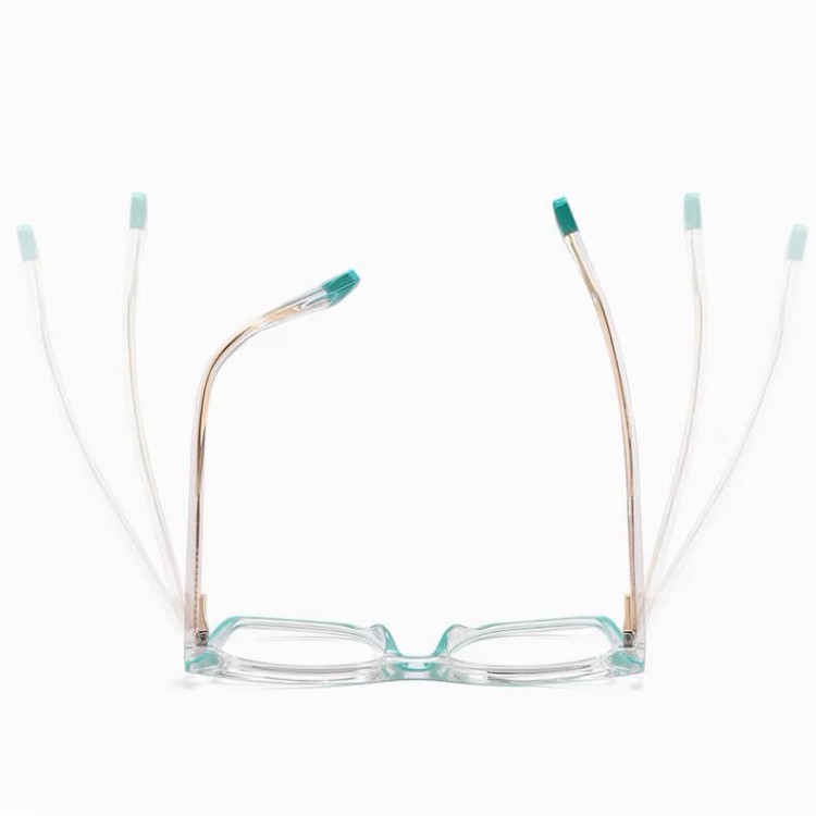 Damskie kocie oczy okulary zerówki do komputera BLUE LIGHT 25144A Wrzos/Panterka