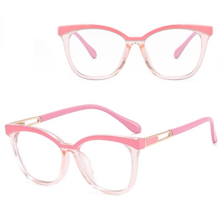 Damskie okulary zerówki do komputera oprawki korekcyjne kocie z filtrem Blue Light 25144F.jpg