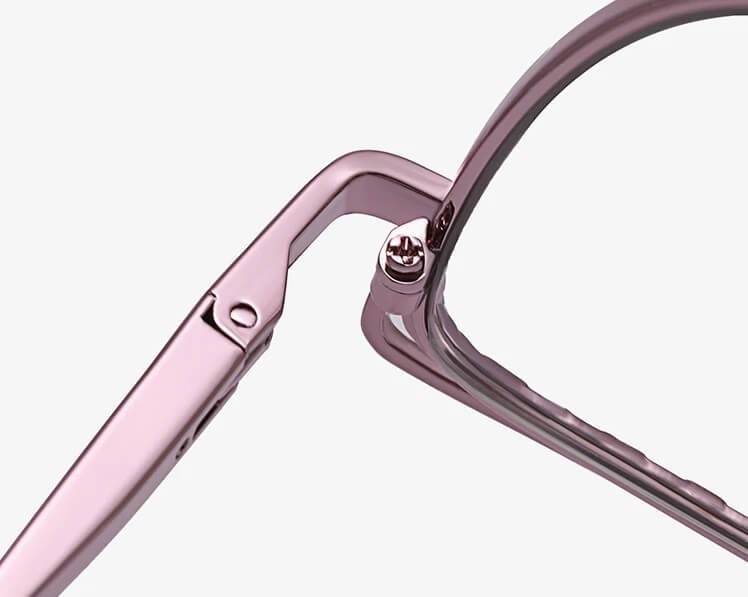 Damskie okulary kocie zerówki do komputera BLUE LIGHT z fleksami 25153 Złoty