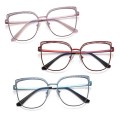 Stalowe Damskie okulary zerówki do komputera oprawki korekcyjne kocie z filtrem Blue Light na teleskopach 25153 kolory2.jpg