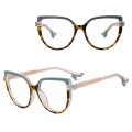 Damskie okulary na obcasie zerówki do komputera oprawki korekcyjne kocie z filtrem Blue Light 25159C.jpg