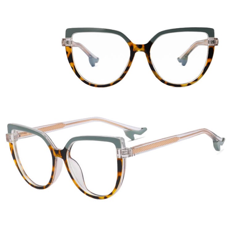 Damskie okulary na obcasie zerówki do komputera oprawki korekcyjne kocie z filtrem Blue Light 25159C.jpg