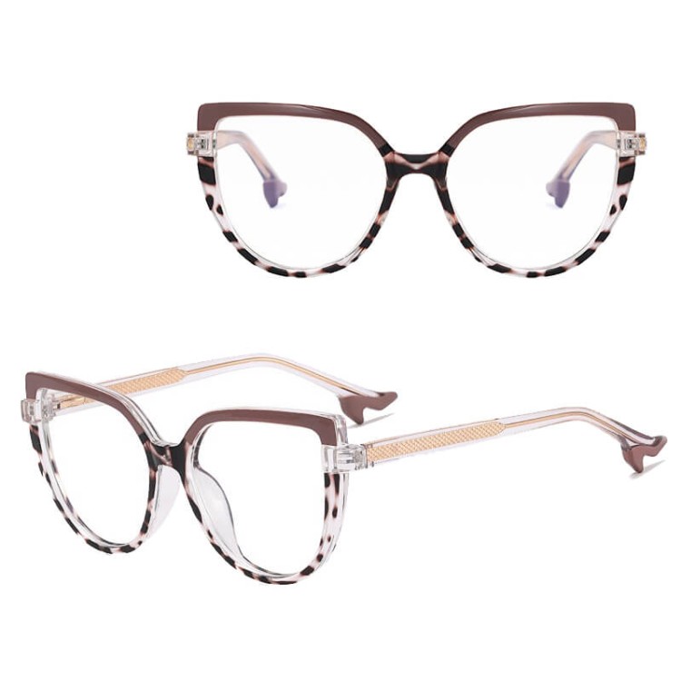 Damskie okulary na obcasie zerówki do komputera oprawki korekcyjne kocie z filtrem Blue Light 25159E.jpg