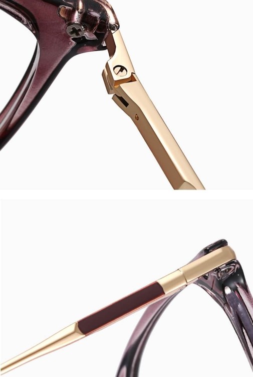 SLIM okulary damskie kocie oczy  zerówki do komputera BLUE LIGHT 25151